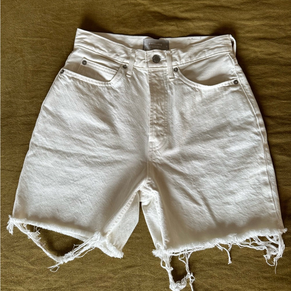 Everlane | The Way-High Jean Short | Cream/Bone